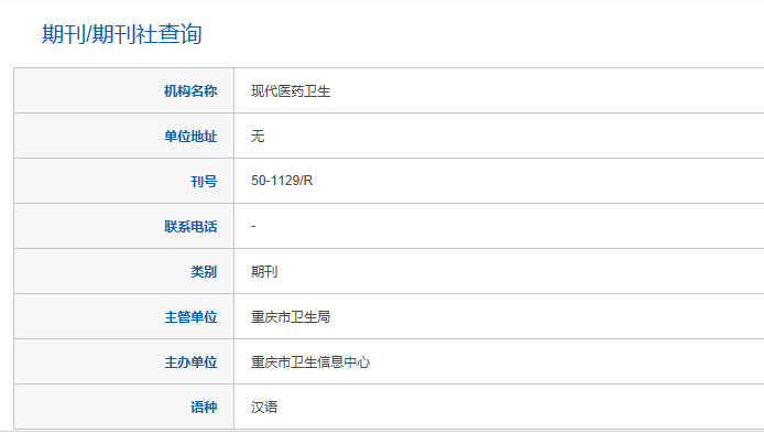 現代醫藥衛生雜志評職稱有用嗎