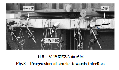 裂縫向交界面發(fā)展