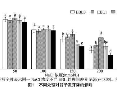 油菜素內酯浸種對鹽脅迫谷子萌發的影響及其生理機制
