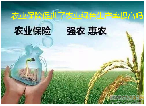 農業保險促進了農業綠色生產率提高嗎