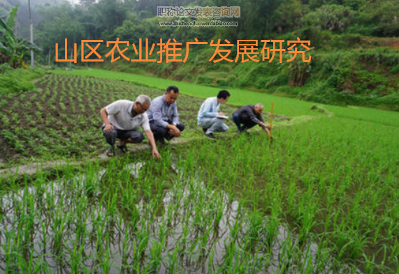 山區農業推廣發展研究