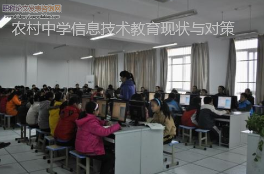 農(nóng)村中學(xué)信息技術(shù)教育現(xiàn)狀與對(duì)策