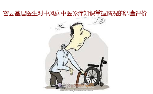 密云基層醫生對中風病中醫診療知識掌握情況的調查評價