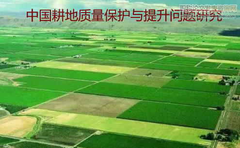 中國耕地質量保護與提升問題研究