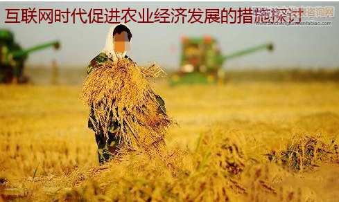 互聯網時代促進農業經濟發展的措施探討