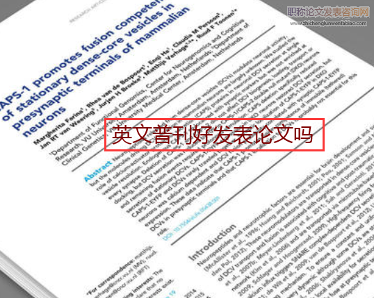 英文普刊好發表論文嗎