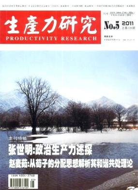 生產力研究經濟期刊論文發表指導